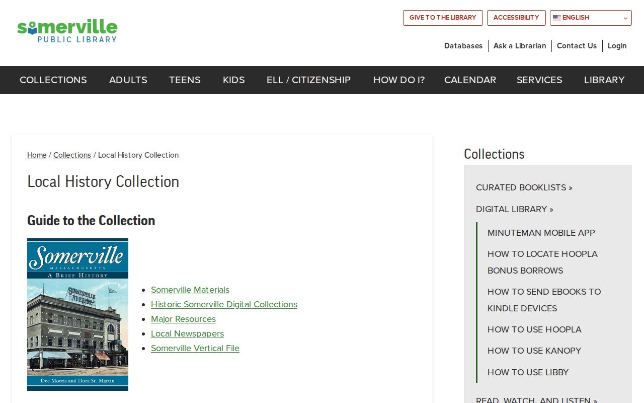 Somerville residents directory historical collections at the public library